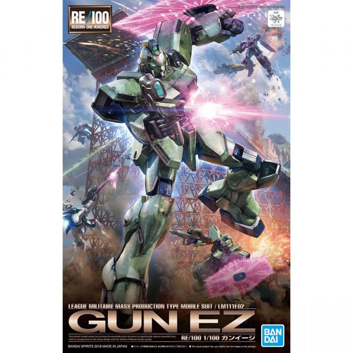 BANDAI RE/100 1/100 MOBILE SUIT V GUNDAM - GUN EZ Model Kit Figure(Gunpla)