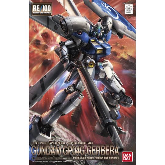 BANDAI RE/100 1/100 MOBILE SUIT GUNDAM 0083 STARDUST MEMORY - GUNDAM GP04G (GERBERA) Modello Kit Figura (Gunpla)
