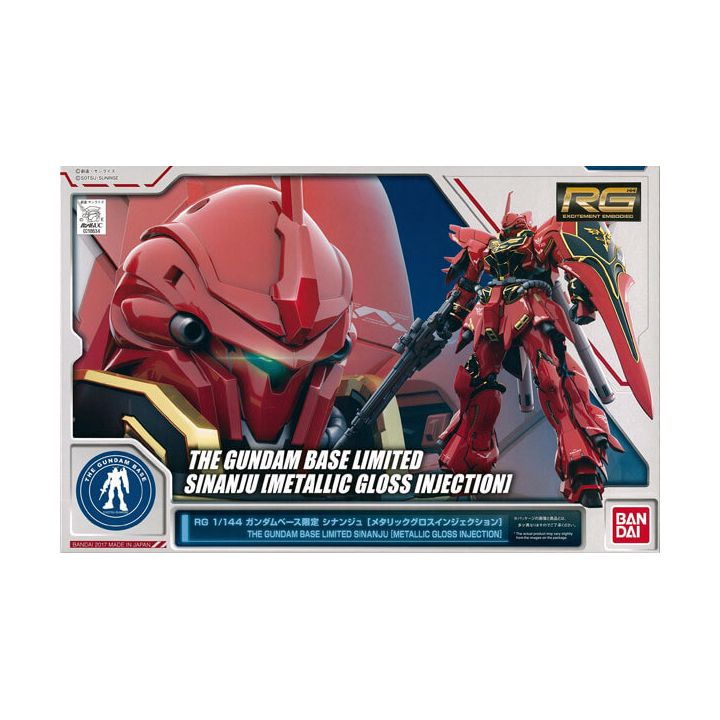 BANDAI MOBILE SUIT GUNDAM UC - Real Grade RG SINAJU (METALLIC GLOSS INJECTION)(GUNDAM BASE LIMITED) Model Kit Figur (Gunpla)