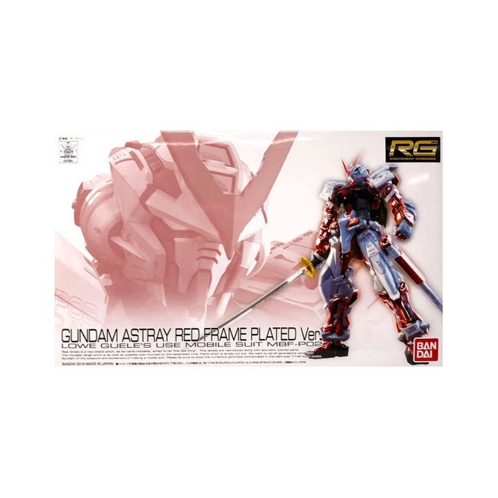 BANDAI MOBILE SUIT GUNDAM SEED ASTRAY - Real Grade RG GUNDAM ASTRAY RED FRAME (PLATED ver) Model Kit Figura (Gunpla)