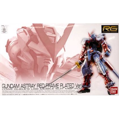 BANDAI MOBILE SUIT GUNDAM SEED ASTRAY - Real Grade RG GUNDAM ASTRAY RED FRAME (PLATED ver) Model Kit Figure (Gunpla)