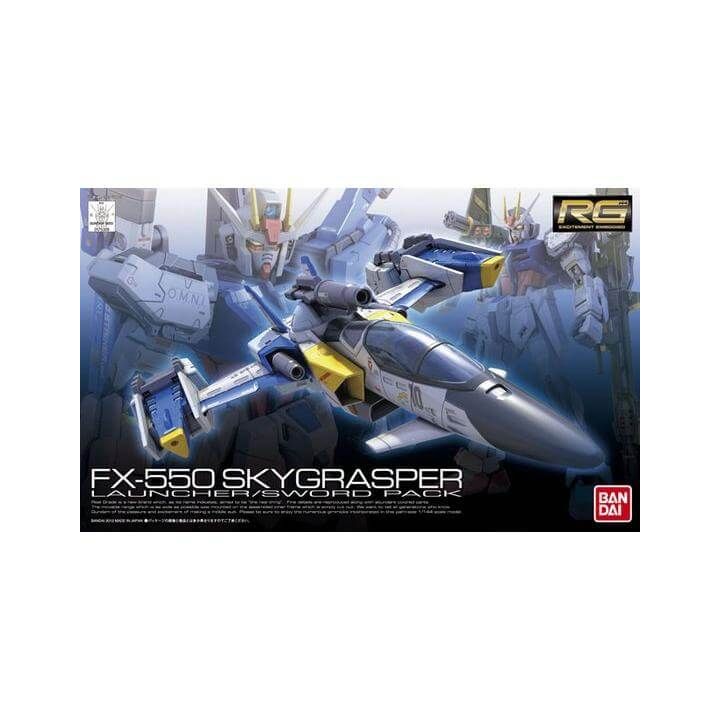 BANDAI MOBILE SUIT GUNDAM SEED - Figura de modelo de lanzador SKYGRASPER/PACK de espadas de grado real (Gunpla)
