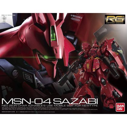 BANDAI MOBILE SUIT GUNDAM Char's Counterattack - Real Grade RG SAZABI Model Kit Figure (Gunpla)