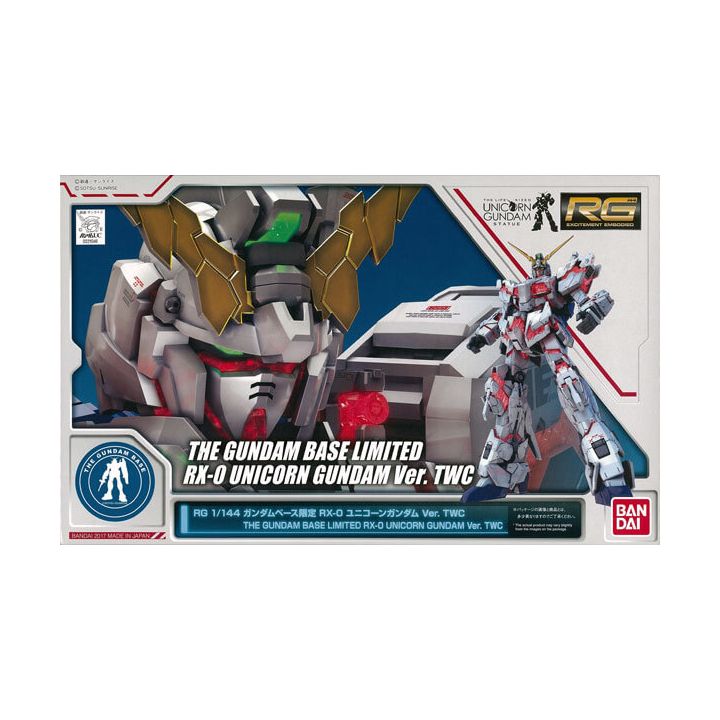 BANDAI MOBILE SUIT GUNDAM UC - Real Grade RG UNICORN GUNDAM TWC Ver. (GUNDAM BASE LIMITED) Model Kit Figure (Gunpla)