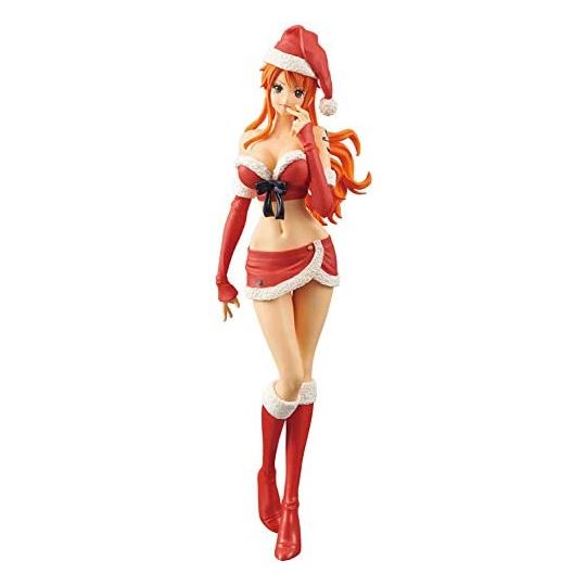 BANDAI Banpresto - One Piece - GLITTER＆GLAMOURS Nami CHRISTMAS STYLE Figura Color Rojo