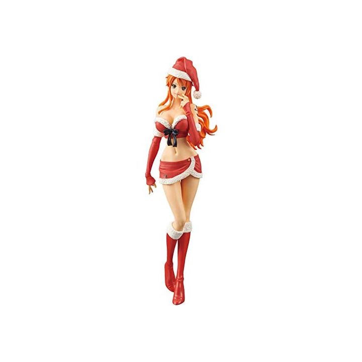 BANDAI Banpresto - One Piece - GLITTER＆GLAMOURS Nami CHRISTMAS STYLE Figura Colore Rosso