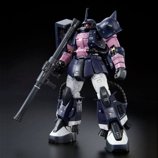 BANDAI MOBILE SUIT GUNDAM MSV - Real Grade RG BLACK TRI-STARS ZAKU II Model Kit Figure (Gunpla)