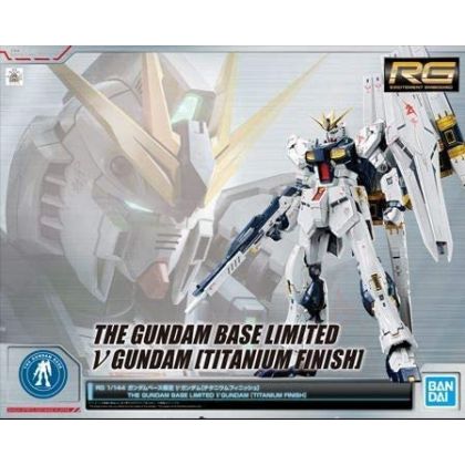 BANDAI MOBILE SUIT GUNDAM Char's Counterattack - Real Grade RG ν GUNDAM (TITANIUM FINISH) Model Kit Figure (Gunpla)