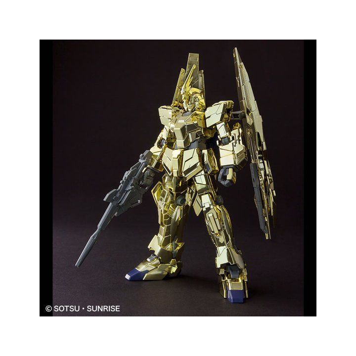 BANDAI Mobile Suit Gundam UC - HGUC High Grade UNICORN GUNDAM 03 PHENEX (UNICORN MODE)(GOLD COATING) Model Kit Figure (Gunpla)