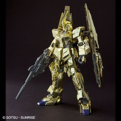 BANDAI Mobile Suit Gundam UC - HGUC High Grade UNICORN GUNDAM 03 PHENEX (UNICORN MODE)(GOLD COATING) Model Kit Figur (Gunpla)