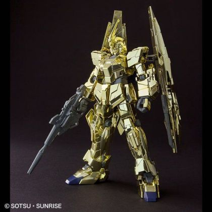BANDAI Mobile Suit Gundam UC - HGUC High Grade UNICORN GUNDAM 03 PHENEX (UNICORN MODE)(GOLD COATING) Model Kit Figure (Gunpla)