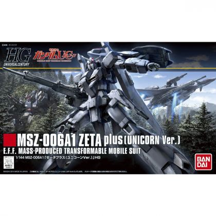 BANDAI Mobile Suit Gundam UC - HGUC High Grade ZETA Plus (UNICORN VER.) Modello di Kit Figura (Gunpla)