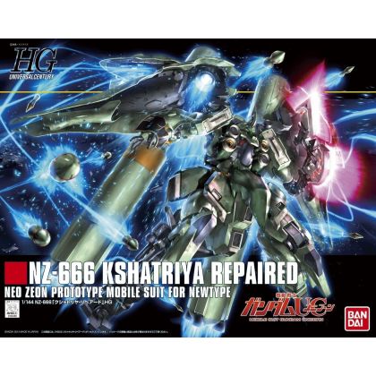 BANDAI Mobile Suit Gundam UC - HGUC High Grade KSHATRIYA REPAIRED Model Kit Figure (Gunpla)