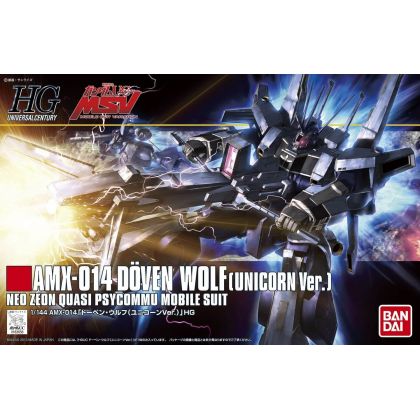 BANDAI Mobile Suit Gundam UC - HGUC High Grade DÖVEN WOLF (UNICORN VER.) Model Kit Figur (Gunpla)