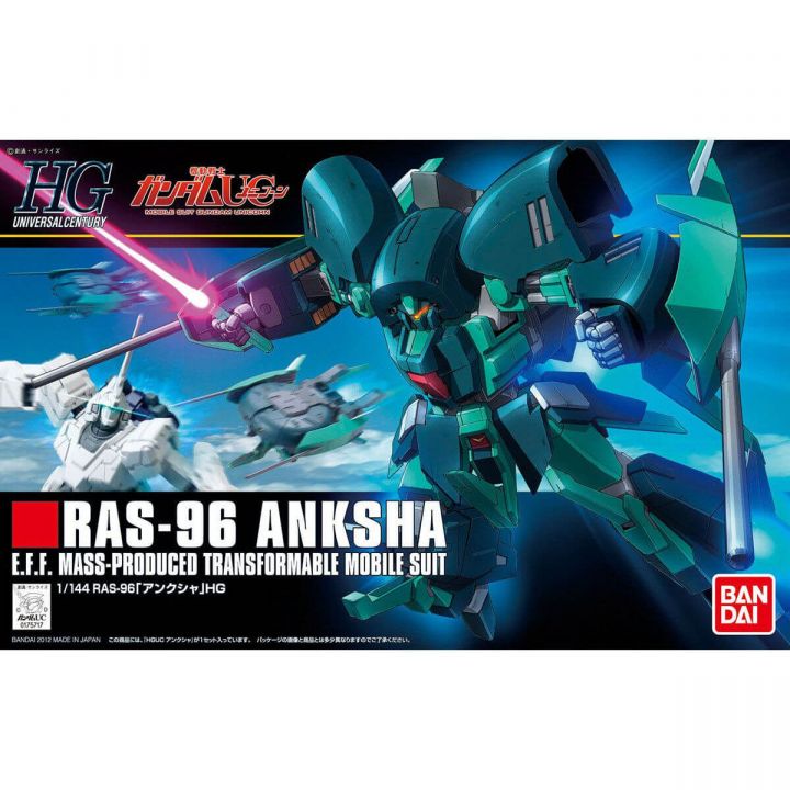 BANDAI Mobile Suit Gundam UC - HGUC High Grade ANKSHA Model Kit Figure (Gunpla)