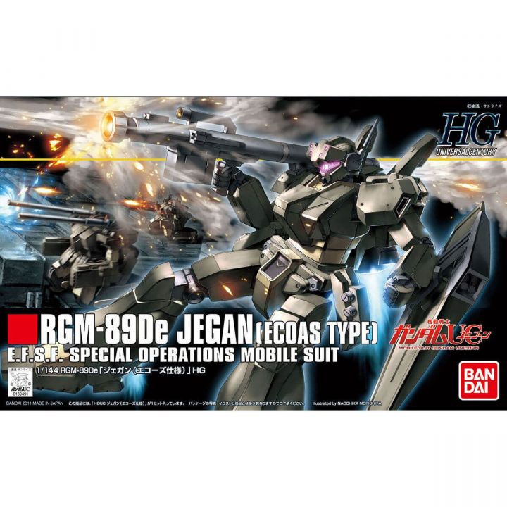 BANDAI Mobile Suit Gundam UC - HGUC High Grade JEGAN (ECOAS TYPE) Model Kit Figure (Gunpla)