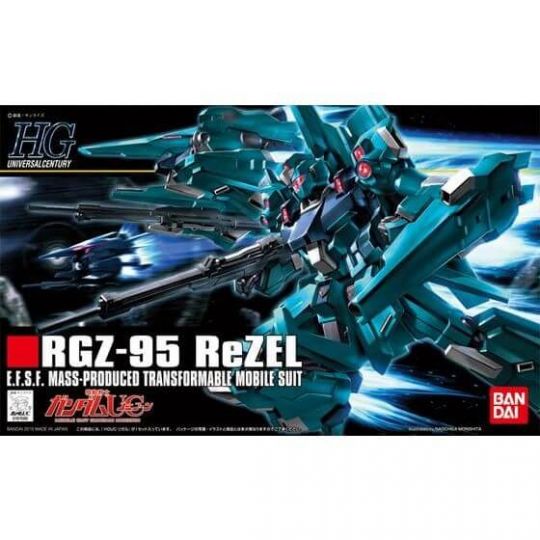 BANDAI Mobile Suit Gundam UC - HGUC High Grade ReZEL Model Kit Figure (Gunpla)