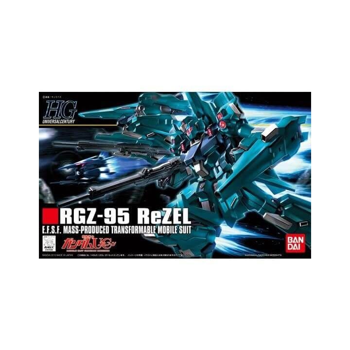 BANDAI Mobile Suit Gundam UC - HGUC High Grade ReZEL Model Kit Figur (Gunpla)