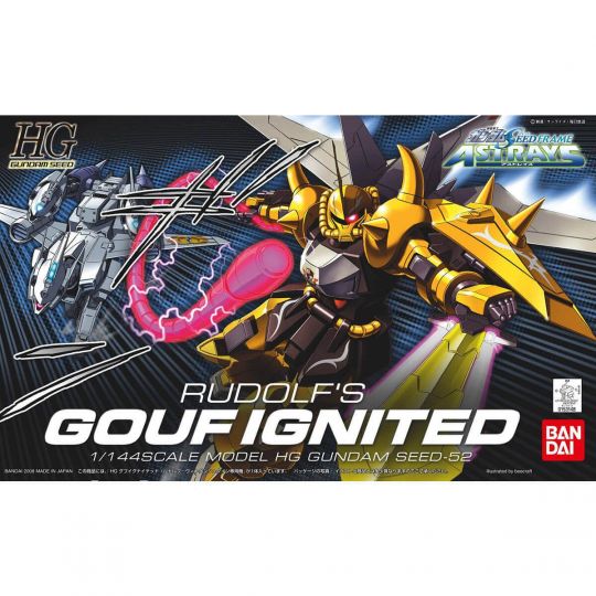 BANDAI Mobile Suit Gundam SEED FRAME ASTRAYS - High Grade HGCE RUDOLF'S GOUF IGNITED Model Kit Figure (Gunpla)