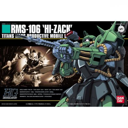 BANDAI HGUC Mobile Suit Z Gundam - High Grade HIZACK Model Kit Figure (Gunpla)