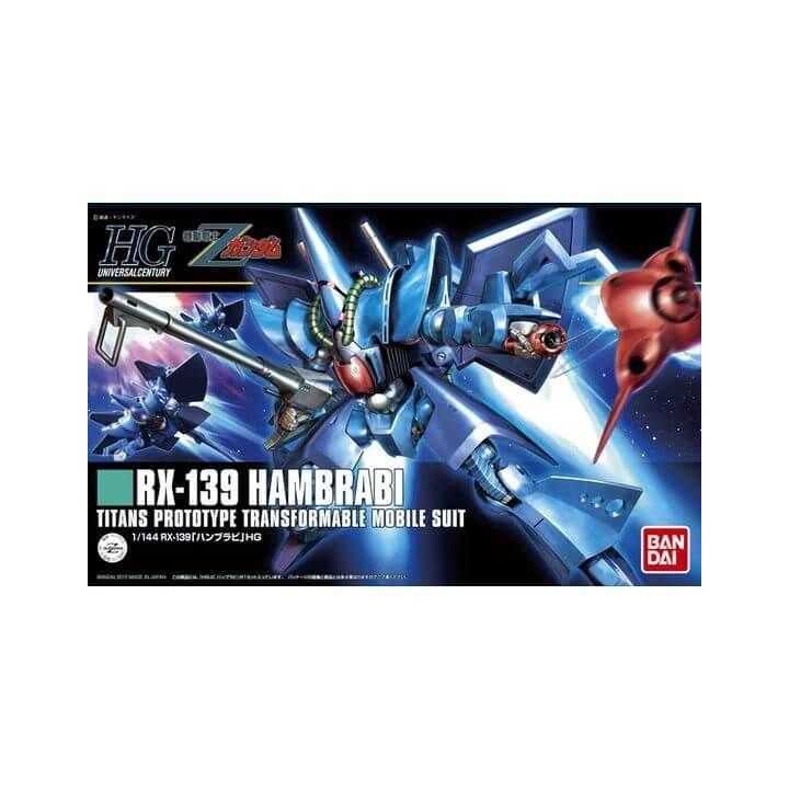 BANDAI HGUC Mobile Suit Z Gundam - Figura de maqueta HAMBRABI de alta calidad (Gunpla)