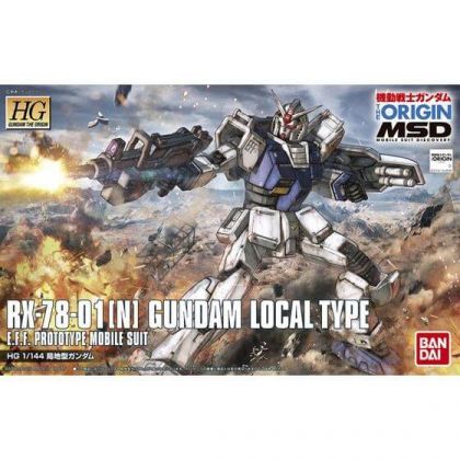 BANDAI HG Mobile Suit Gundam THE ORIGIN MSD - Alta qualità GUNDAM TIPO LOCALE Modello Kit Figura (Gunpla)