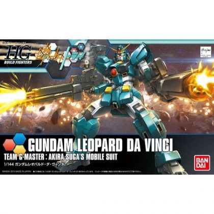 BANDAI HGBF Gundam Build Fighters TRY - High Grade GUNDAM LEOPARD DA VINCI Model Kit Figure (Gunpla)