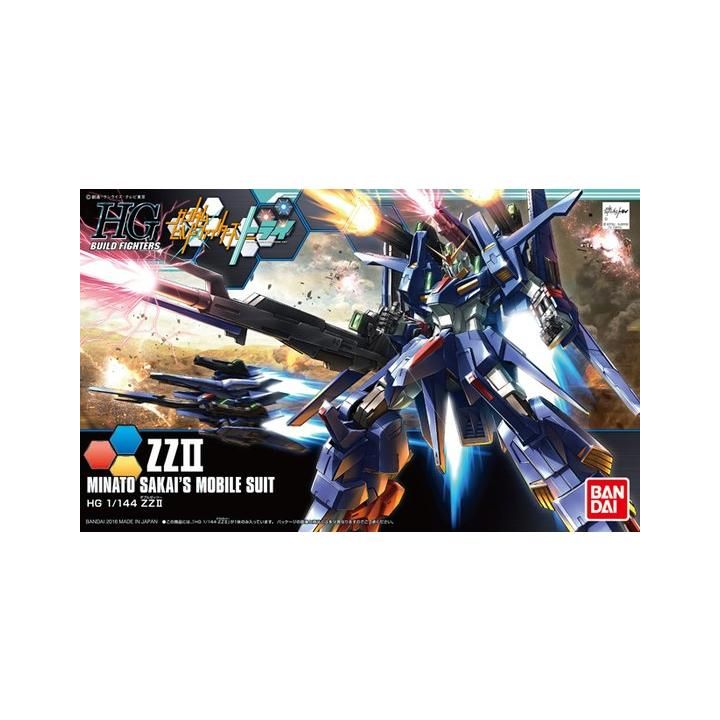 BANDAI HGBF Gundam Build Fighters TRY - High Grade ZZ II Model Kit Figure (Gunpla)