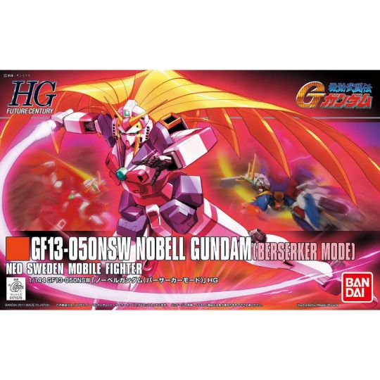 BANDAI HGFC Mobile Fighter G Gundam - High Grade NOBELL GUNDAM (BERSERKER MODE) Model Kit Figure (Gunpla)