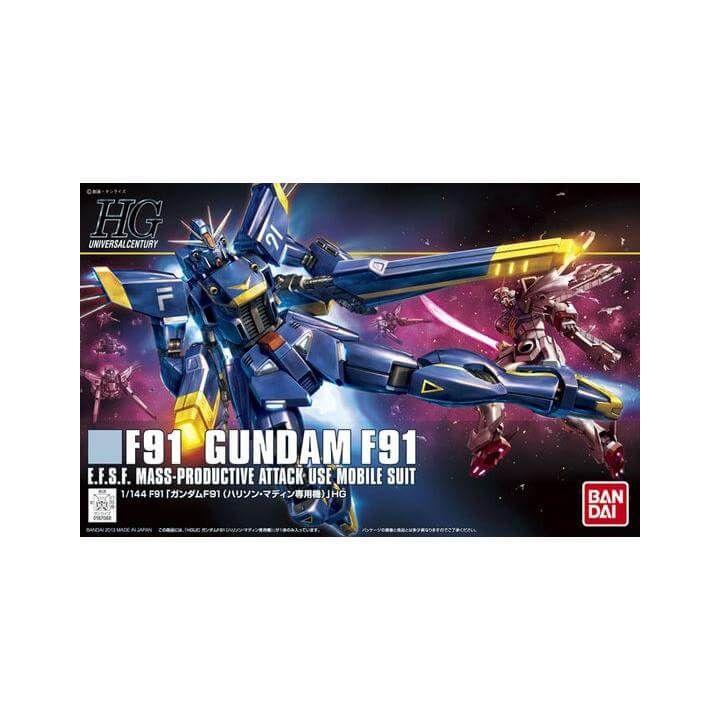 BANDAI HGUC MOBILE SUIT CROSS BONE GUNDAM - High Grade GUNDAM F91 (Harrison Madin) Model Kit Figure (Gunpla)