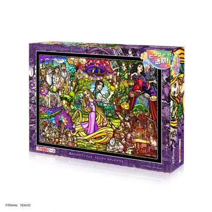 TENYO - DISNEY Tangled - 500 Piece Stained Glass Jigsaw Puzzle DSG-500-622