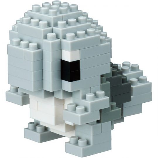 Nanoblock NBPM-017 Pokemon: Squirtle Monochrome