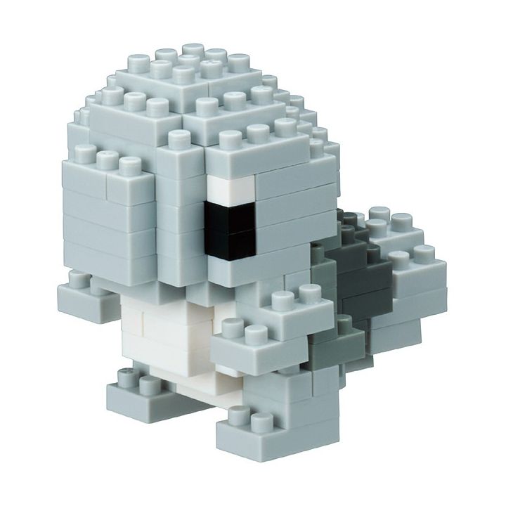 Nanoblock NBPM-017 Pokemon: Squirtle Monochrome