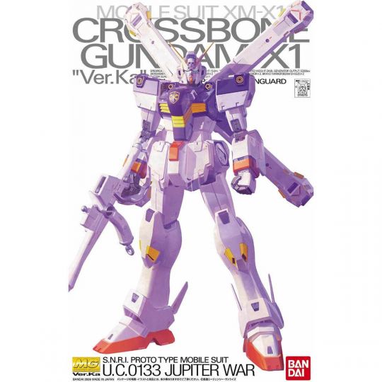 BANDAI MG Mobile Suit CROSS BONE GUNDAM - Master Grade CROSS BONE GUNDAM X-1 Ver.Ka Model Kit Figure (Gunpla)