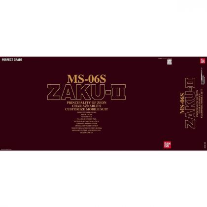 BANDAI PG Mobile Suit Gundam - Perfect Grade CHAR'S ZAKU II Model Kit Figure (Gunpla)