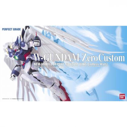 BANDAI PG Mobile Suit Gundam W Endless Waltz - Perfect Grade WING GUNDAM ZERO EW (Pearl Mirror Coating Ver) Model Kit Figur