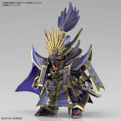 BANDAI SD GUNDAM WORLD HEROES - Super deformed NOBUNAGA GUNDAM EPYON DARK MASK VER Model Kit Figure(Gunpla)