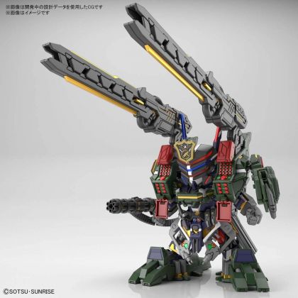 BANDAI SD GUNDAM WORLD HEROES - Super deformed SERGEANT VERDE BUSTER GUNDAM DX SET Model Kit Figure(Gunpla)