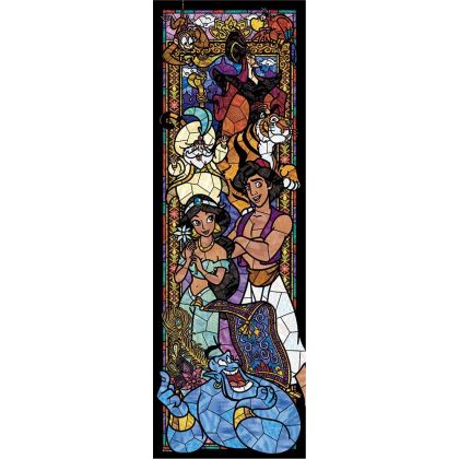 TENYO - DISNEY Aladdin - 456 Piece Stained Glass Jigsaw Puzzle DSG-456-737