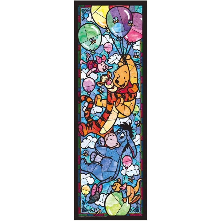 TENYO - DISNEY Winnie the Pooh - 456 Piece Stained Glass Jigsaw Puzzle DSG-456-722