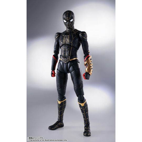 BANDAI S.H.Figuarts Spider-Man: No Way Home - Spider-Man Black & Gold Suit Figure