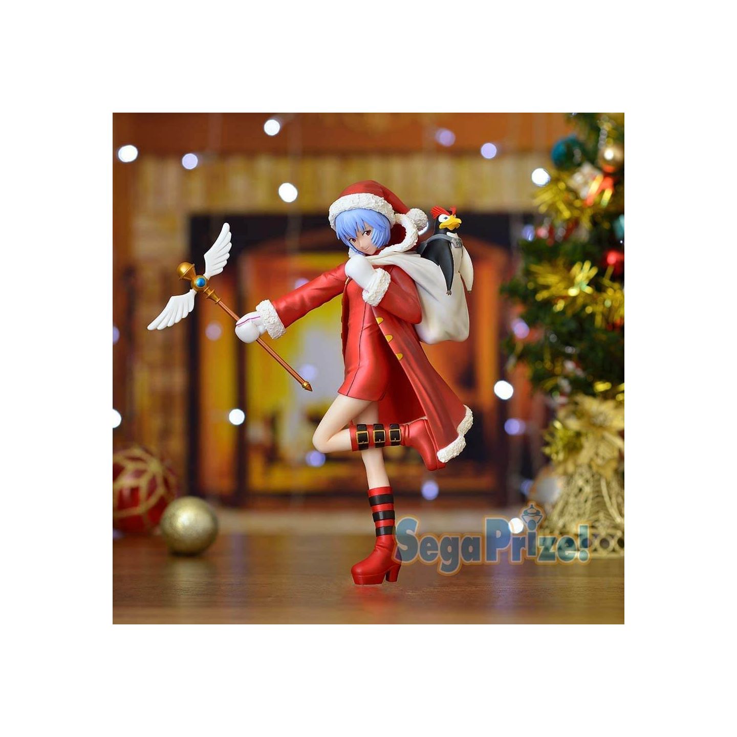 Neon Genesis Evangelion Premium Christmas Figure Rei & Asuka Ver.1.5 SEGA NEW