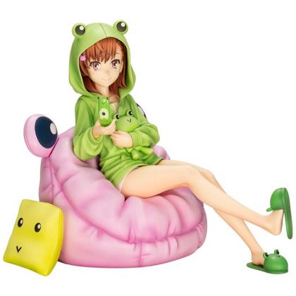 KOTOBUKIYA - A Certain Scientific Railgun T - Misaka Mikoto Frog Happiness Ver. Figure