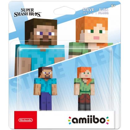 NINTENDO Amiibo - Steve & Alex Double Set (Super Smash Bros.)