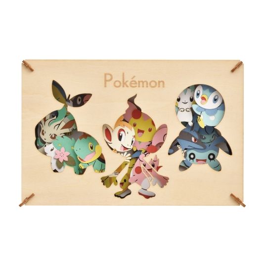 ENSKY - Teatro de Papel Estilo Madera - POKEMON Tipos PT-WL15