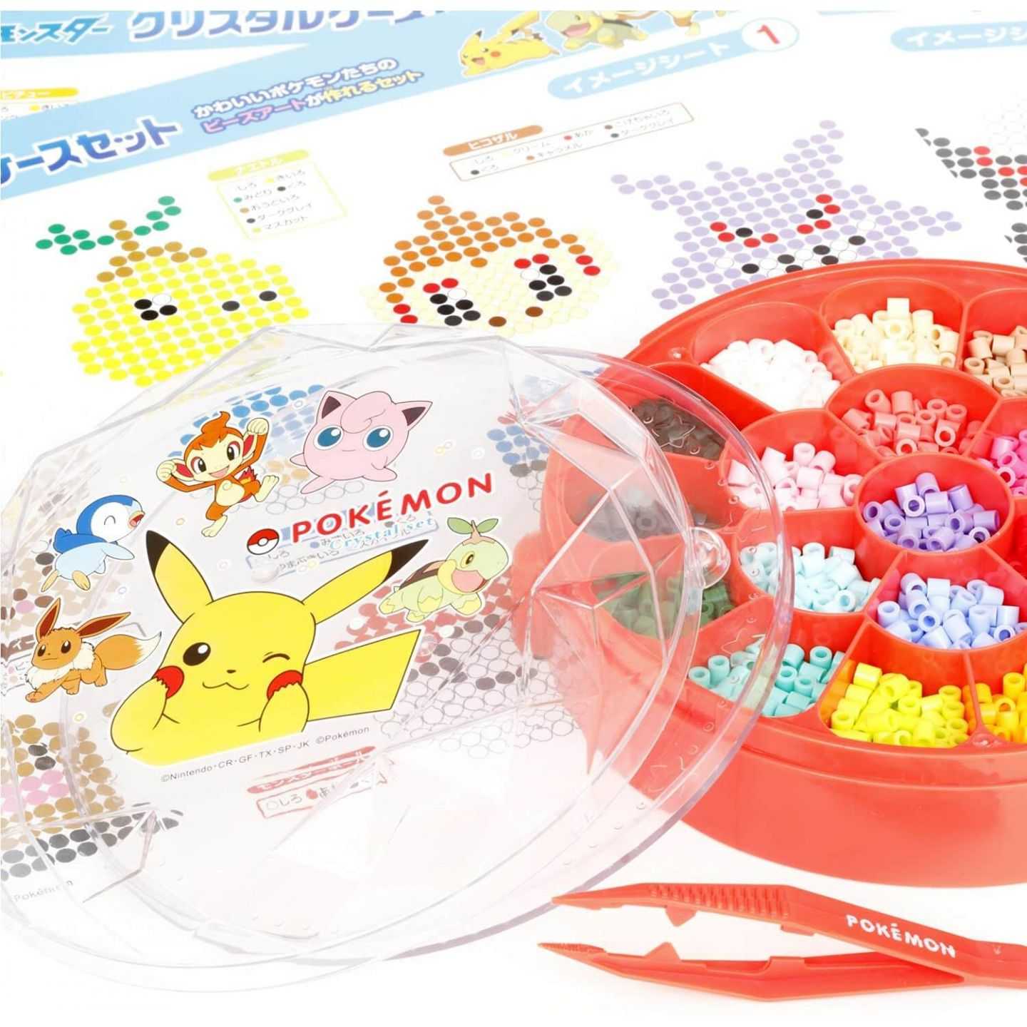 カワダ Kawada パーラービーズ ポケットモンスター クリスタルケースセット 80 カワダ Kawada パーラービーズ ポケットモンスター クリスタルケースセット 80