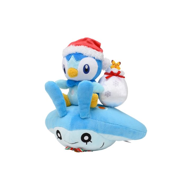 Pokemon Center Original Plush - Pokémon Christmas in the Sea - Pochama (Piplup) & Tamanta (Mantyke)