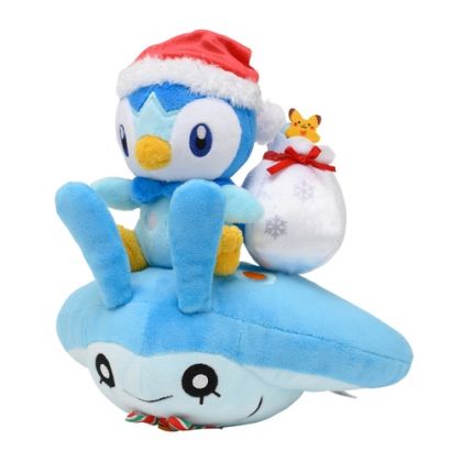 Pokemon Center Original Plush - Pokémon Christmas in the Sea - Pochama (Piplup) & Tamanta (Mantyke)