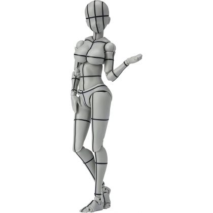 BANDAI SPIRITS - S.H.Figuarts Body-chan -Kentaro Yabuki- Wire Frame (Gray Color Ver.) Figure