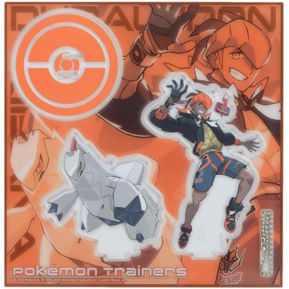 Pokemon Center Original - Raihan & Duraludon Acrylic Figure/Key Chains (Kibana & Duraludon)
